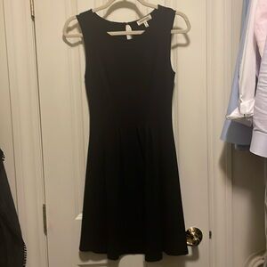 Monteau black xs fit and flare dress.